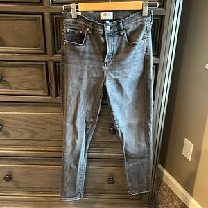 Agolde gray straight leg jean